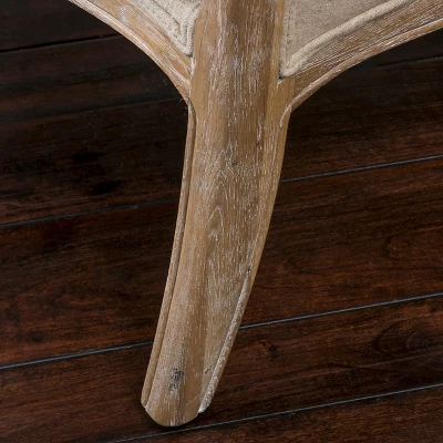 Crenshaw Fabric Wing Chair Beige - Christopher Knight Home 5 Crenshaw Fabric Wing Chair Beige - Christopher Knight Home - Image 3