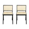 Christopher Knight Home Sepp Rubberwood And Cane Armless Dining Chair With V-Shaped Legs(Set Of 2) -Christopher Knight Home GUEST 53891e94 a271 46ea a8fa 8afadfca3dc3