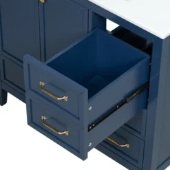 Christopher Knight Home Bathroom Vanity With Ceramic Sink, Bathroom Cabinet With Soft-Closing Door, Drawers Of Different Sizes, Solid Wood Frame & Leg -Christopher Knight Home GUEST 53c14c0f 9a20 417e aeff 4740e430f09b