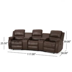 Meridan Contemporary Upholstered Theater Seating Reclining Sofa - Christopher Knight Home 34 Meridan Contemporary Upholstered Theater Seating Reclining Sofa - Christopher Knight Home -Christopher Knight Home GUEST 54795240 fe61 416a ab40 35510ffc0efb