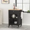 Maynard Contemporary Glass Paneled Kitchen Cart Natural/Black - Christopher Knight Home 1 Maynard Contemporary Glass Paneled Kitchen Cart Natural/Black - Christopher Knight Home -Christopher Knight Home GUEST 5534fba9 4fca 47be 9db0 fee1c507fb13