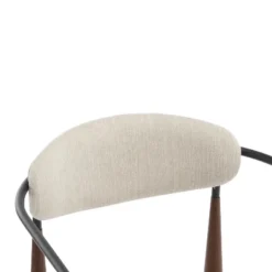 Christopher Knight Home Jaromir Modern Upholstered Iron Dining Chairs With Curved Open Back (Set Of 2) -Christopher Knight Home GUEST 5834aa49 dbf7 48a7 a502 3f39aaba0826