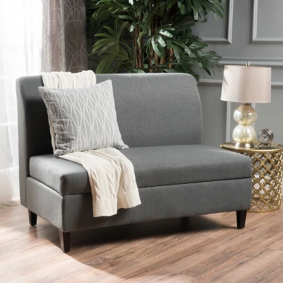 Tovah Storage Loveseat Charcoal - Christopher Knight Home 3 Tovah Storage Loveseat Charcoal - Christopher Knight Home