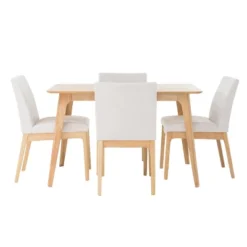 5pc Kwame 50" Dining Set - Christopher Knight Home -Christopher Knight Home GUEST 587f094b 23fa 412b 9441 0aaaca77499c