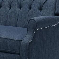 Apaloosa Oversized Wingback Press-Back Recliner Navy Blue - Christopher Knight Home: Tufted, Nailhead Trim, Polyester -Christopher Knight Home GUEST 58e83c23 e87a 4a03 98eb be38054918c6