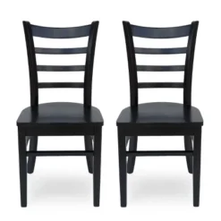 Set Of 2 Prestage Farmhouse Wooden Dining Chairs - Christopher Knight Home -Christopher Knight Home GUEST 5926e36b 185a 4da4 9c84 d8f3e088c13b