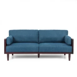 Sofia Mid-Century Modern Upholstered 3 Seater Sofa - Christopher Knight Home -Christopher Knight Home GUEST 59cd5d99 6ff7 40c0 9b2e 8c3bcc2b9ecd