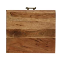 Set Of 2 Terrell Handcrafted Boho Acacia Wood 3 Drawer Nightstands Dark Natural - Christopher Knight Home -Christopher Knight Home GUEST 5b2eb520 f926 4c68 af92 b3f533c21e43