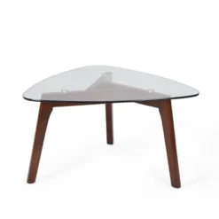 Wasco Mid-Century Modern Coffee Table With Glass Top - Christopher Knight Home -Christopher Knight Home GUEST 5ddbbe3c 1086 43a0 8198 ba9785a6891d