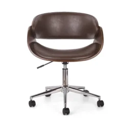 Brinson Mid-Century Modern Upholstered Swivel Office Chair - Christopher Knight Home -Christopher Knight Home GUEST 5dfe4747 55be 4ba7 a197 63ce12b72ca4
