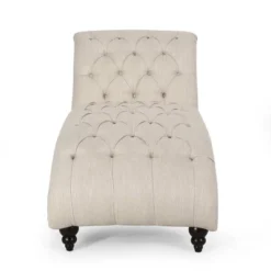 Varnell Contemporary Fabric Button Tufted Chaise Lounge Beige/Dark Brown - Christopher Knight Home 12 Varnell Contemporary Fabric Button Tufted Chaise Lounge Beige/Dark Brown - Christopher Knight Home -Christopher Knight Home GUEST 5ee20c91 6456 46ef a999 16a8b6584704