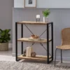 Brinkley Modern Industrial Handcrafted 3 Shelf Mango Wood Shelving Unit Natural/Black - Christopher Knight Home 2 Brinkley Modern Industrial Handcrafted 3 Shelf Mango Wood Shelving Unit Natural/Black - Christopher Knight Home -Christopher Knight Home GUEST 5eefffd0 f83b 4ad5 b90c 4e370798eeed