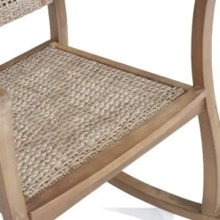 Welby Outdoor Acacia Wood/Wicker Rocking Chair Light Brown - Christopher Knight Home -Christopher Knight Home GUEST 5f215dbd ffce 4613 ae2e 9859c06947c3