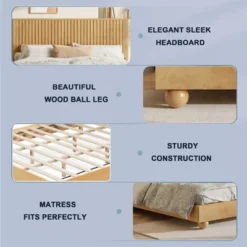 Christopher Knight Home Elion Farmhouse Wooden Bed With Reeded Headboard 12 Christopher Knight Home Elion Farmhouse Wooden Bed With Reeded Headboard -Christopher Knight Home GUEST 5f4a2869 8c35 414d 993e 11dc74002ca4