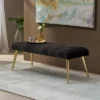 Capernaum Faux Fur Bench - Christopher Knight Home -Christopher Knight Home GUEST 61c8f49e 3b73 4a3c b186 9b3278839c1f