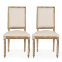 2pk Regina French Country Wood Upholstered Dining Chairs - Christopher Knight Home -Christopher Knight Home GUEST 61d53121 f578 4a34 bc16 813eb93567d7