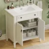 Christopher Knight Home Mualani 31" Vintage Bathroom Vanity With Ceramic Sink, 2 Doors And Adjustable Shelf -Christopher Knight Home GUEST 638fc1e3 7d86 4727 8b2a 7580d616a859