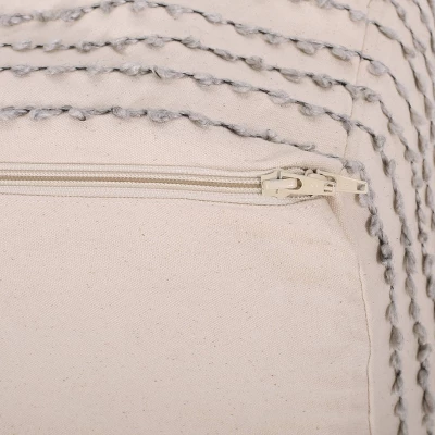 Gaddie Boho Rectangular Bean Bag Ottoman White/Gray/Black - Christopher Knight Home 7 Gaddie Boho Rectangular Bean Bag Ottoman White/Gray/Black - Christopher Knight Home - Image 5