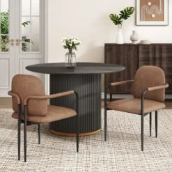 Christopher Knight Home Ihab Modern Upholstered Dining Chair With Iron Frame (Set Of 2) 22 Christopher Knight Home Ihab Modern Upholstered Dining Chair With Iron Frame (Set Of 2) -Christopher Knight Home GUEST 65554a67 4401 49e2 956d 329224b08128