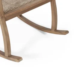 Welby Outdoor Acacia Wood/Wicker Rocking Chair Light Brown - Christopher Knight Home -Christopher Knight Home GUEST 66347d09 2bf7 4f61 bd3a a9b383d2bc0e