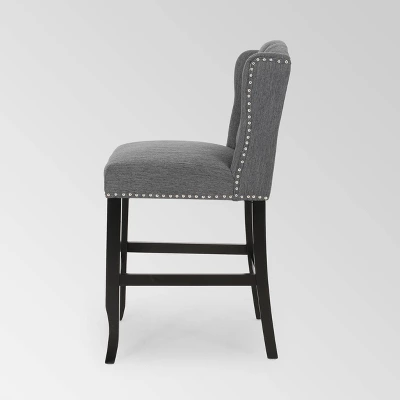 Set Of 2 Foxcroft Wingback Counter Height Barstools - Christopher Knight Home 9 Set Of 2 Foxcroft Wingback Counter Height Barstools - Christopher Knight Home - Image 7