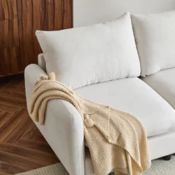 Christopher Knight Home Acker 3 Pieces Modern Upholstered Sectional Sofa Set, White -Christopher Knight Home GUEST 66d82346 fe59 49f5 a037 7921e916b39a