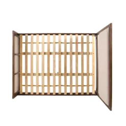 Christopher Knight Home Aura Acacia Wood Upholstered Bed Frame With Headboard And Footboard -Christopher Knight Home GUEST 66e139b3 2b86 4736 b58d ebfd52803e05