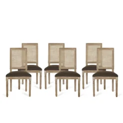Christopher Knight Home Brownell French Country Wood And Cane Upholstered Dining Chairs (Set Of 6) 29 Christopher Knight Home Brownell French Country Wood And Cane Upholstered Dining Chairs (Set Of 6) -Christopher Knight Home GUEST 67ff7aa9 87f5 4529 9aec d57d51c1f990