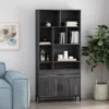 67.25" Gallatin Contemporary Cube Unit Bookcase Dark Gray - Christopher Knight Home -Christopher Knight Home GUEST 68022fd1 6194 42f5 a8ae 01e3fa7333bf