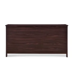 3pc Olimont Contemporary Double Dresser And Nightstand Set Walnut - Christopher Knight Home -Christopher Knight Home GUEST 69114604 52f5 4ca9 9100 9337df844b01