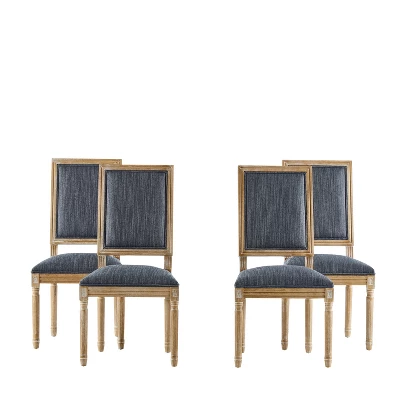 Christopher Knight Home Carina French Country Rubberwood Upholstered Dining Chair (Set Of 4) 11 Christopher Knight Home Carina French Country Rubberwood Upholstered Dining Chair (Set Of 4) - Image 9