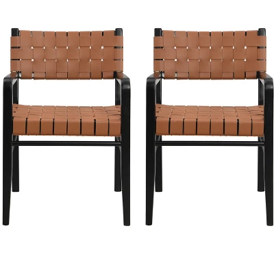Christopher Knight Home Prosen Faux Leather And Rubberwood Dining Chair (Set Of 2) 10 Christopher Knight Home Prosen Faux Leather And Rubberwood Dining Chair (Set Of 2) - Image 8