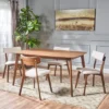 5pc Alma Mid Century Wood Dining Set - Christopher Knight Home -Christopher Knight Home GUEST 6aea24f8 be63 4e8c b712 31533e16cfba