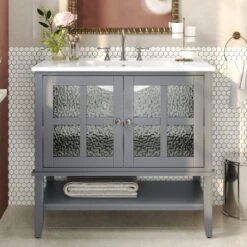 Christopher Knight Home Birgit 36" Modern Bathroom Vanity With Ceramic Sink And Adjustable Shelf 18 Christopher Knight Home Birgit 36" Modern Bathroom Vanity With Ceramic Sink And Adjustable Shelf -Christopher Knight Home GUEST 6ba094e4 8498 4d84 998b b1fab165dc7d