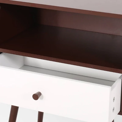 Burnett Mid Century Modern Side Table Brown - Christopher Knight Home 6 Burnett Mid Century Modern Side Table Brown - Christopher Knight Home - Image 4