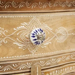 Culloden Handcrafted Boho Mango Wood Cabinet Natural/White - Christopher Knight Home -Christopher Knight Home GUEST 6c05f5d5 977f 4301 a134 d713f7d08b61