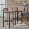 Set Of 2 Lilith Acacia Barstools Dark Brown - Christopher Knight Home