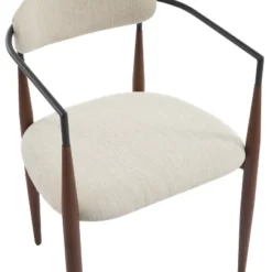 Christopher Knight Home Jaromir Modern Upholstered Iron Dining Chairs With Curved Open Back (Set Of 2) -Christopher Knight Home GUEST 6c85ad30 756d 4afd 90f0 2b6f19dea85b