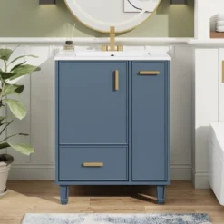 Christopher Knight Home Able 24" Bathroom Vanity With Ceramic Sink, 2-Tier Pull-Out Basket And Deep Drawer -Christopher Knight Home GUEST 6f194c44 4034 491a a2f7 ab343d8e3deb