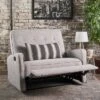 Calliope Buttoned Fabric Reclining Loveseat Light Gray Tweed - Christopher Knight Home -Christopher Knight Home GUEST 6f7eb52c d693 42b2 921f 76ec680050ee
