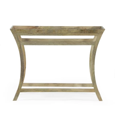Meagher Rustic Handcrafted Mango Wood Console Table Natural - Christopher Knight Home 3 Meagher Rustic Handcrafted Mango Wood Console Table Natural - Christopher Knight Home