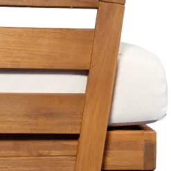 Christopher Knight Home Rugar 4-Seater Patio Mid-Century Modern Acacia Wood V-Shaped Sectional Sofa With Thick Cushions, Teak/Beige -Christopher Knight Home GUEST 719dd71a f698 4a93 8847 0ddda3d287cc