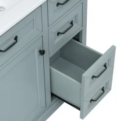 36"W Bathroom Vanity With Sink, Bathroom Cabinet With Tip-out Drawers, Storage Drawers, Door Shelf And Soft Closing Door-Christopher Knight Home -Christopher Knight Home GUEST 71a99f5e ab68 4241 8cae bc9996fab60a