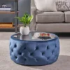 Chana Glam Coffee Table Ottoman Blue - Christopher Knight Home: Velvet, Tempered Glass, Luxury Living Room Furniture 2 Chana Glam Coffee Table Ottoman Blue - Christopher Knight Home: Velvet, Tempered Glass, Luxury Living Room Furniture -Christopher Knight Home GUEST 720343c0 e46c 4aeb bca4 6676504be7f8