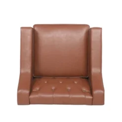 Furman Contemporary Tufted Club Chair Cognac - Christopher Knight Home -Christopher Knight Home GUEST 7272b0be d102 483e a58d 41c3a69cc728