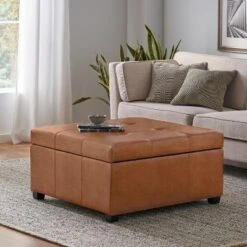 Christopher Knight Home Carlsbad Contemporary Upholstered Tufted Storage Ottoman -Christopher Knight Home GUEST 7788655b f23f 4fcc 8a03 8596ac3f8524