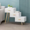 Payson Mid-Century Modern 3 Drawer Tiered Cabinet Matte White - Christopher Knight Home -Christopher Knight Home GUEST 79511834 e463 4006 a518 53aec9c33451