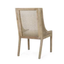 Christopher Knight Home Set Of 2 Maurers Cane And Wood Upholstered Dining Chairs Beige/Natural -Christopher Knight Home GUEST 7f3e505b afbc 44e1 805e 779068e837a7