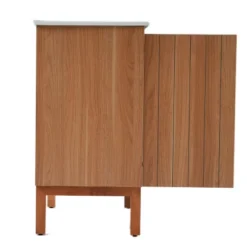 Christopher Knight Home Randi Vintage Minimalist 30" Modern Bathroom Vanity With Ceramic Sink, Antique Natural -Christopher Knight Home GUEST 8070d735 c9ea 4633 9d19 27050c8642ac