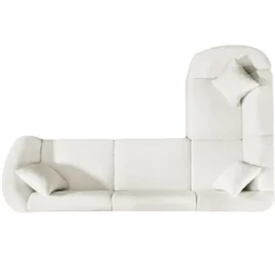 Christopher Knight Home Isolde Contemporary 104" 4-Seater L-Shaped Boucle Upholstery Curved Sectional Sofa -Christopher Knight Home GUEST 816b97ce 1c83 423a 9e37 1852e48f49d3